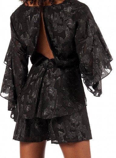 NIKKIE by Kate Moss Rory Jumpsuit / Playsuit Zwart maat 34, Ophalen of Verzenden, Zo goed als nieuw, Maat 34 (XS) of kleiner, Zwart