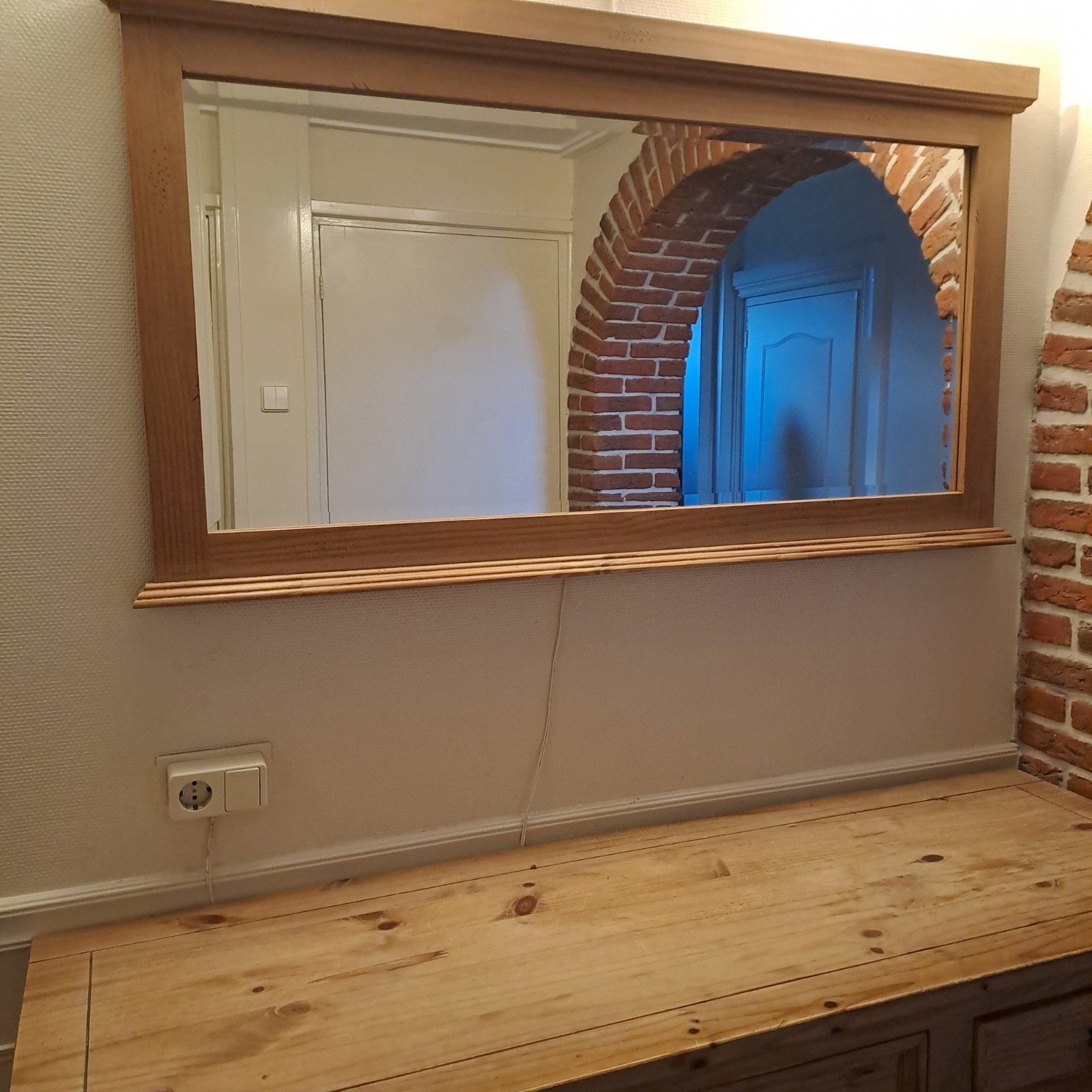 spiegel, Ophalen, Zo goed als nieuw, Rechthoekig, Minder dan 100 cm