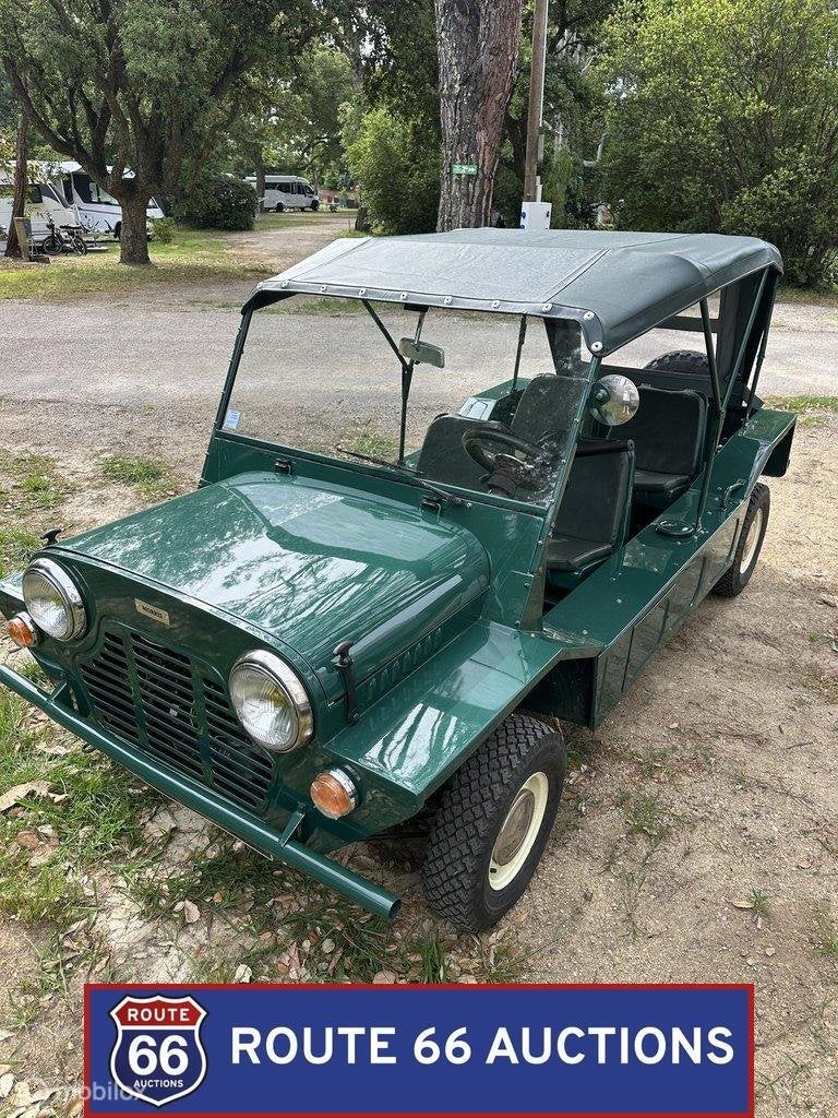Morris Mini Moke | 1966 | Route 66 Auctions, Overige carrosserieën, Zwart, Bedrijf, Handgeschakeld
