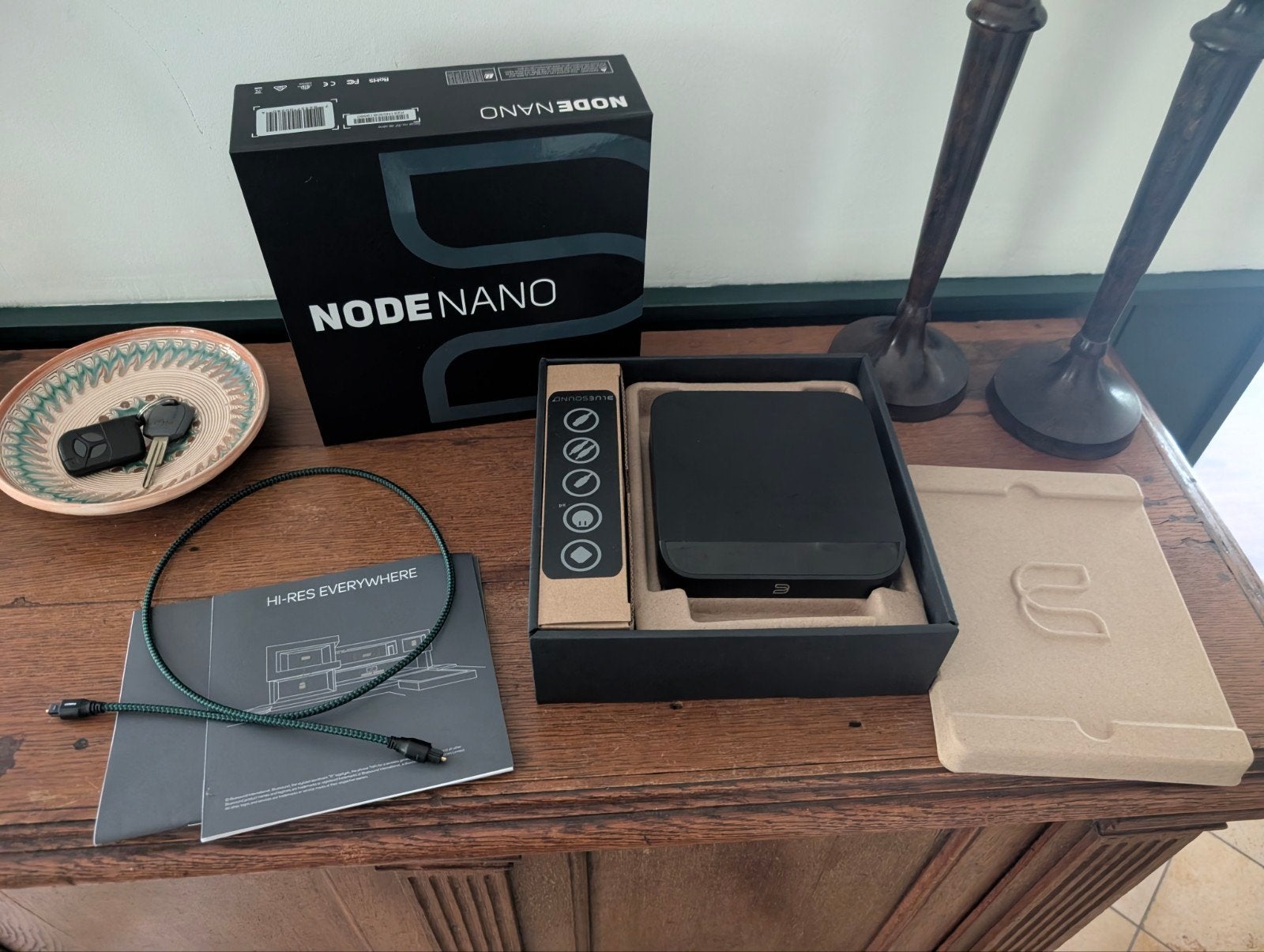 Bluesound Node Nano + AQ Forrest Optical 1m, Ophalen of Verzenden, Zo goed als nieuw