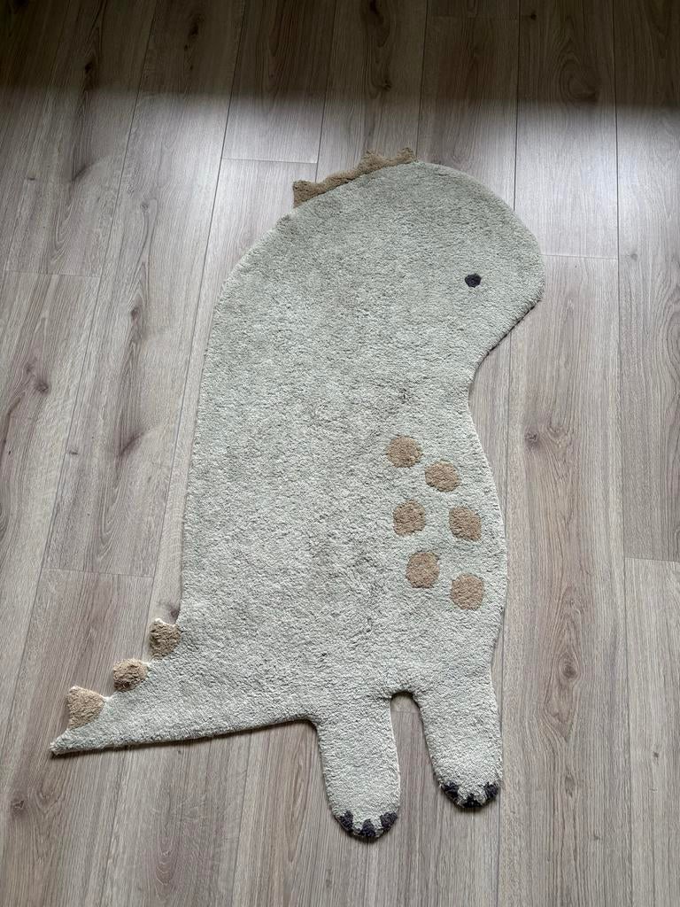 Wasbaar kindervloerkleed dino 95 x 120 cm, Ophalen, Gebruikt