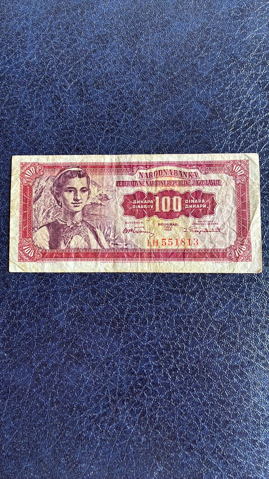 Joegoslavië 100 dinara 1955, Ophalen of Verzenden, Joegoslavië