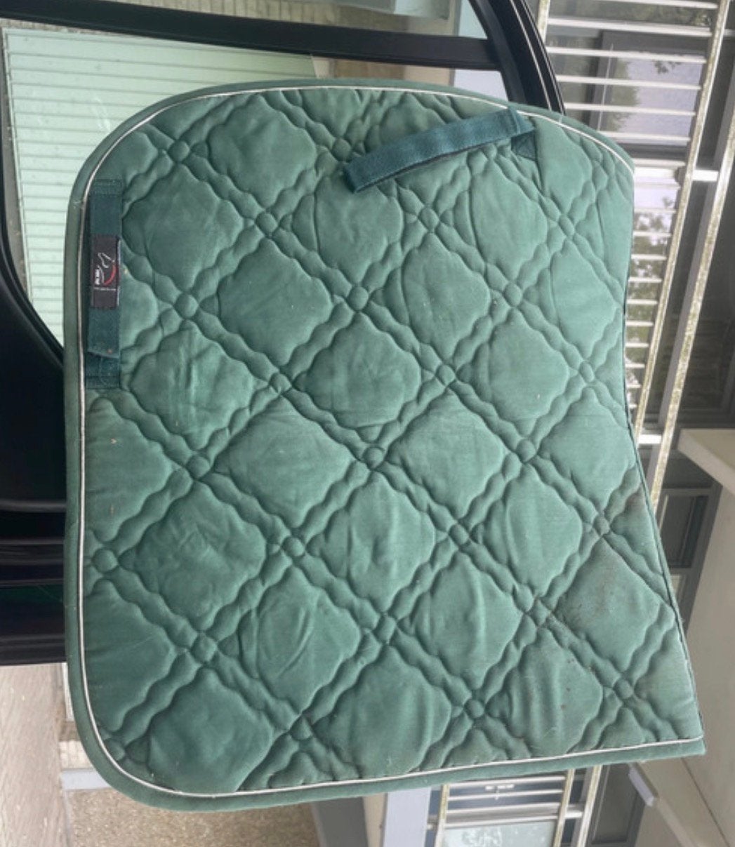 Groen sjabrak van HKM, Gebruikt, Dressuurdekje, Groen, HKM