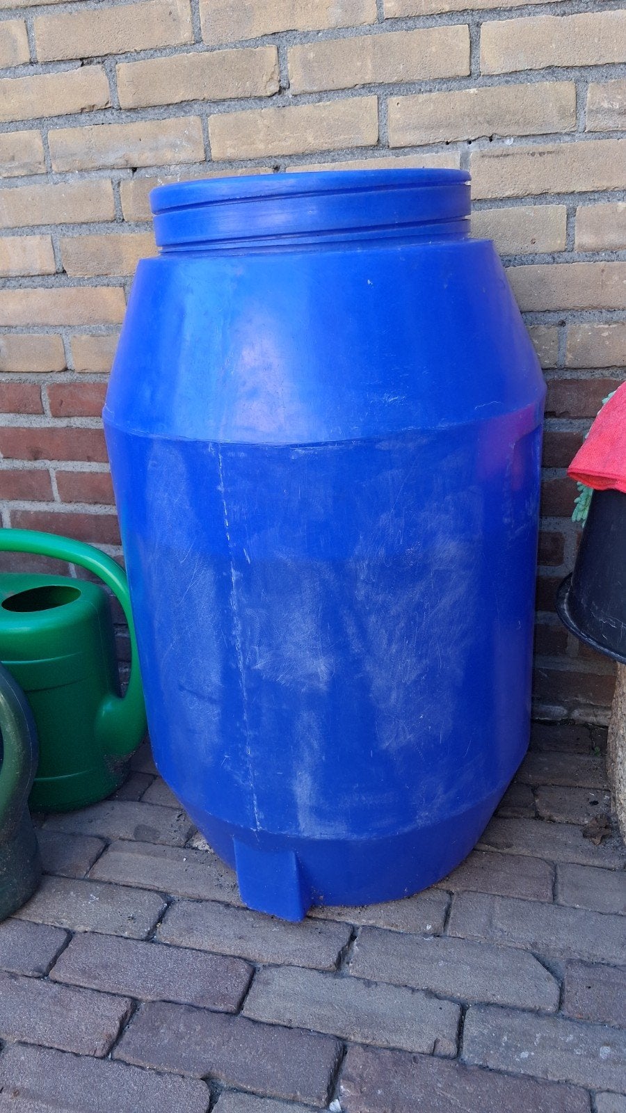 Ton, vat met schroefdeksel., 75 tot 150 liter, Ophalen, Zo goed als nieuw