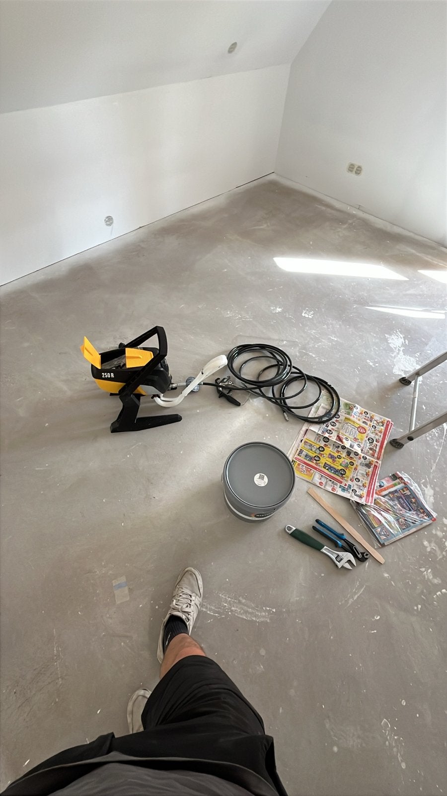 Wagner Control Pro 250 R verfspuit - MET GARANTIE, Ophalen of Verzenden, Zo goed als nieuw, Verfspuit of Verfpomp