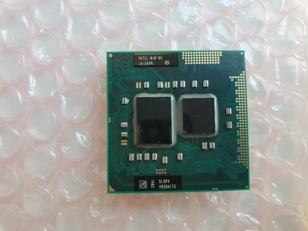Intel Core i3-350M SLBPK laptop processor Socket G1 rPGA988A, Computers en Software, Processors, Gebruikt, Ophalen of Verzenden
