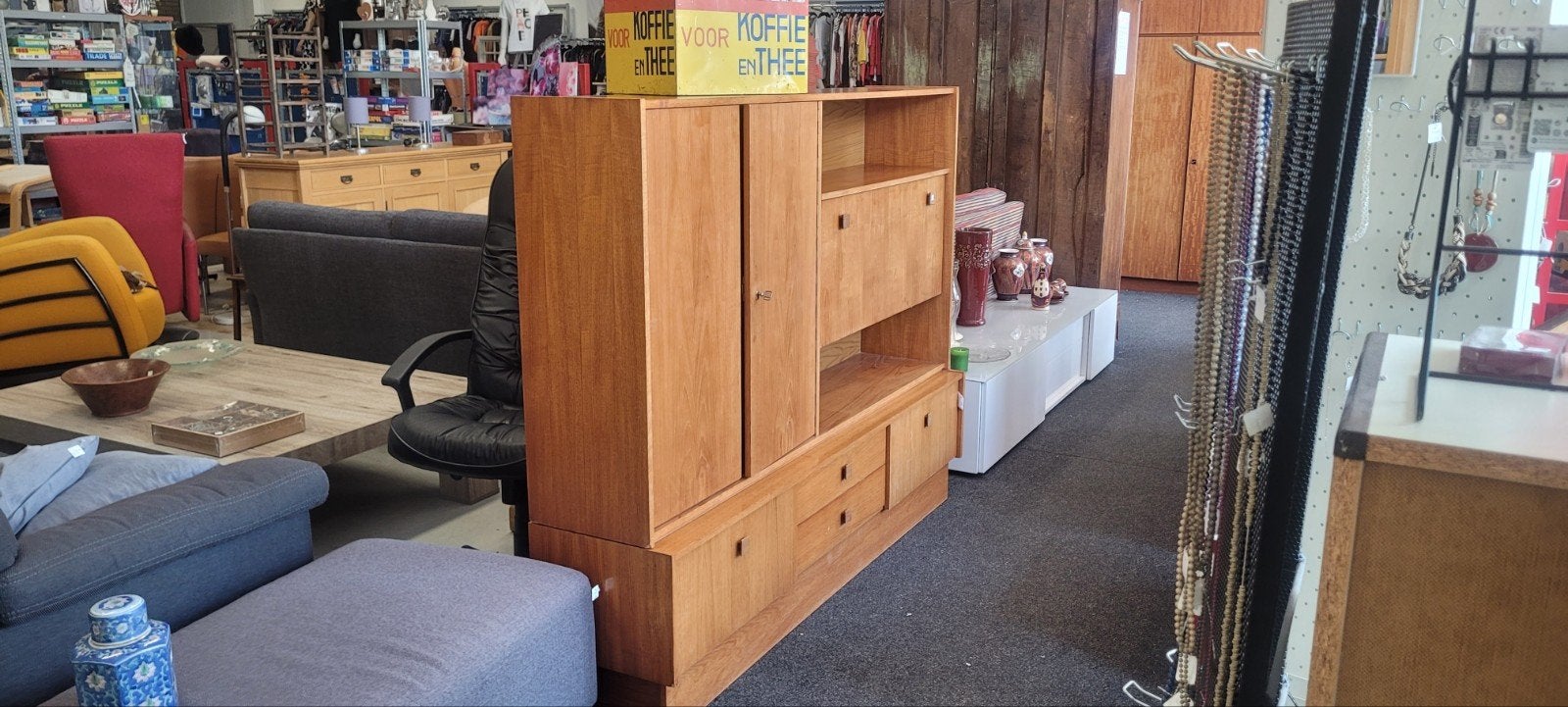 Jaren '60 High Board Kast - Vintage Design, Ophalen