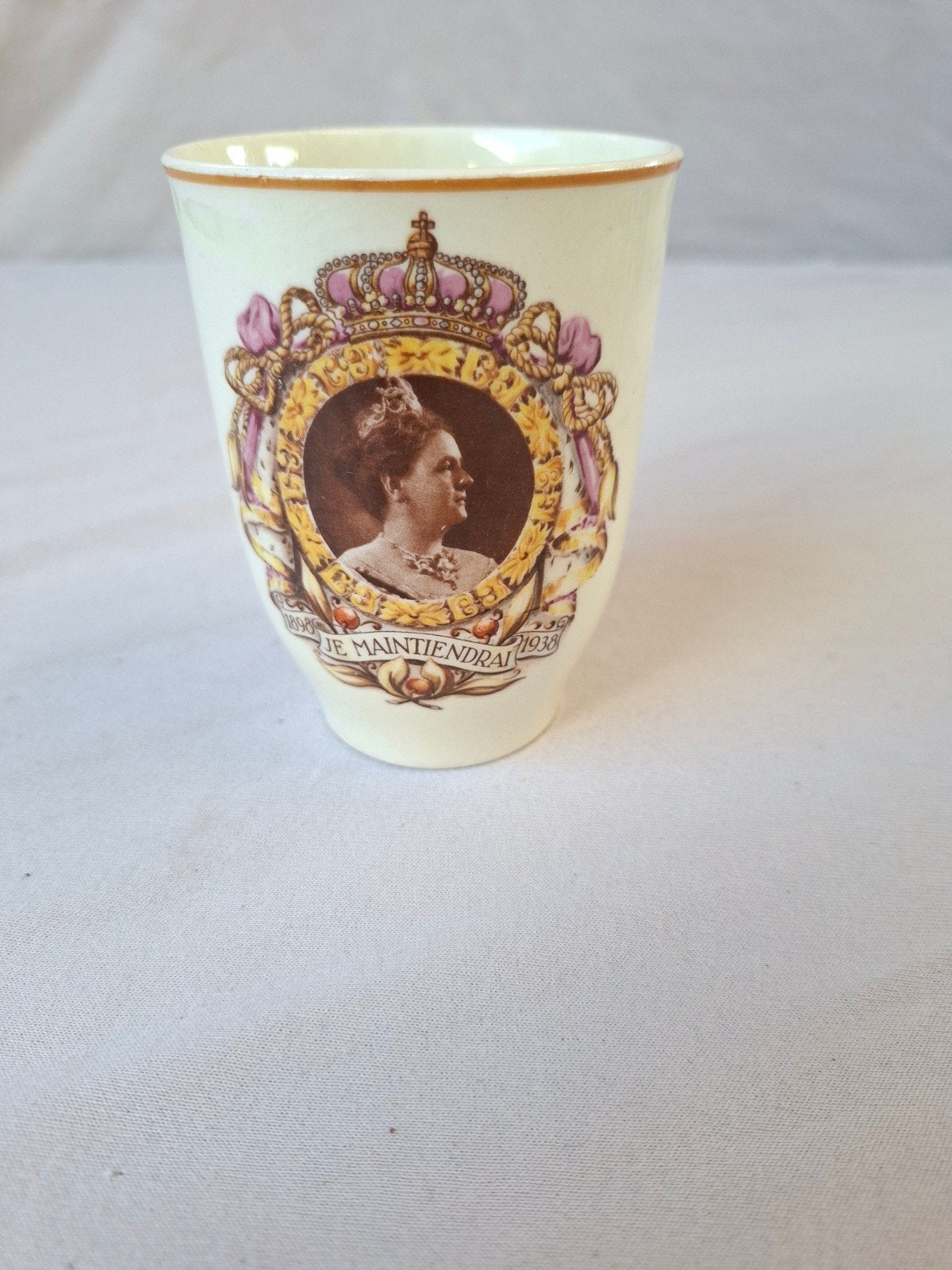Vintage Wilhelmina Herdenkingsbeker 1938, Ophalen