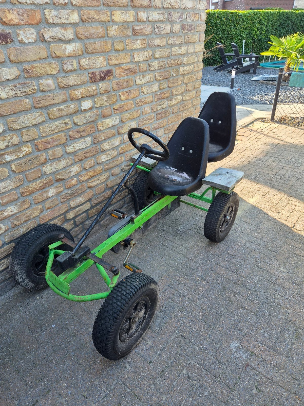 skelter met 2 stoeltjes, Kinderen en Baby's, Speelgoed | Buiten | Skelters, Ophalen, Gebruikt, Overige merken