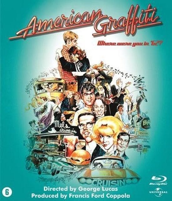 American Graffiti (1973) Blu-ray - George Lucas CLASSIC, Ophalen of Verzenden, Zo goed als nieuw, Klassiekers