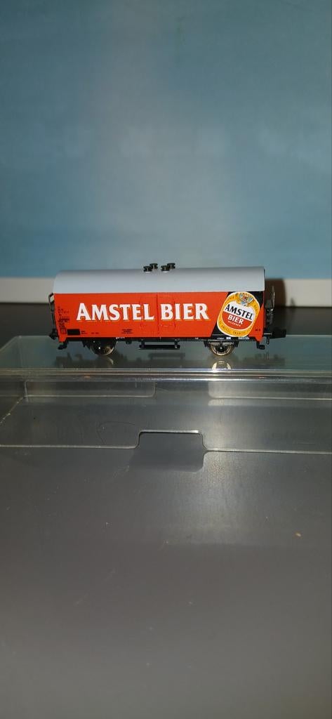 Minitrix bierwagon Amstel, Hobby en Vrije tijd, Modeltreinen | N-Spoor, Gelijkstroom, Trix, Wagon, Ophalen of Verzenden