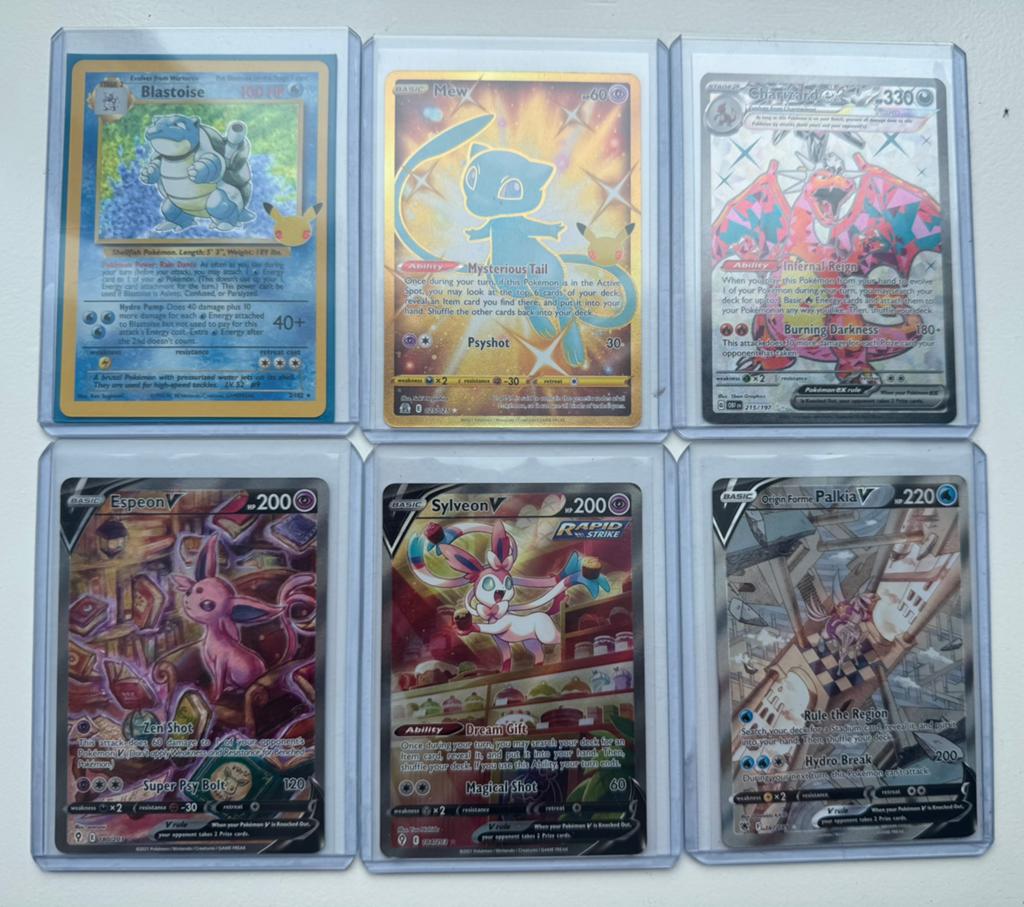 6 mooie en unieke Pokémon kaarten, Ophalen, Zo goed als nieuw, Meerdere kaarten