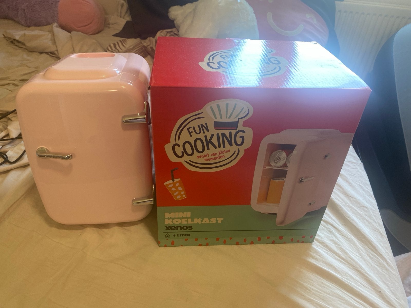 Mini koelkast roze, Witgoed en Apparatuur, Koelkasten en IJskasten, Ophalen