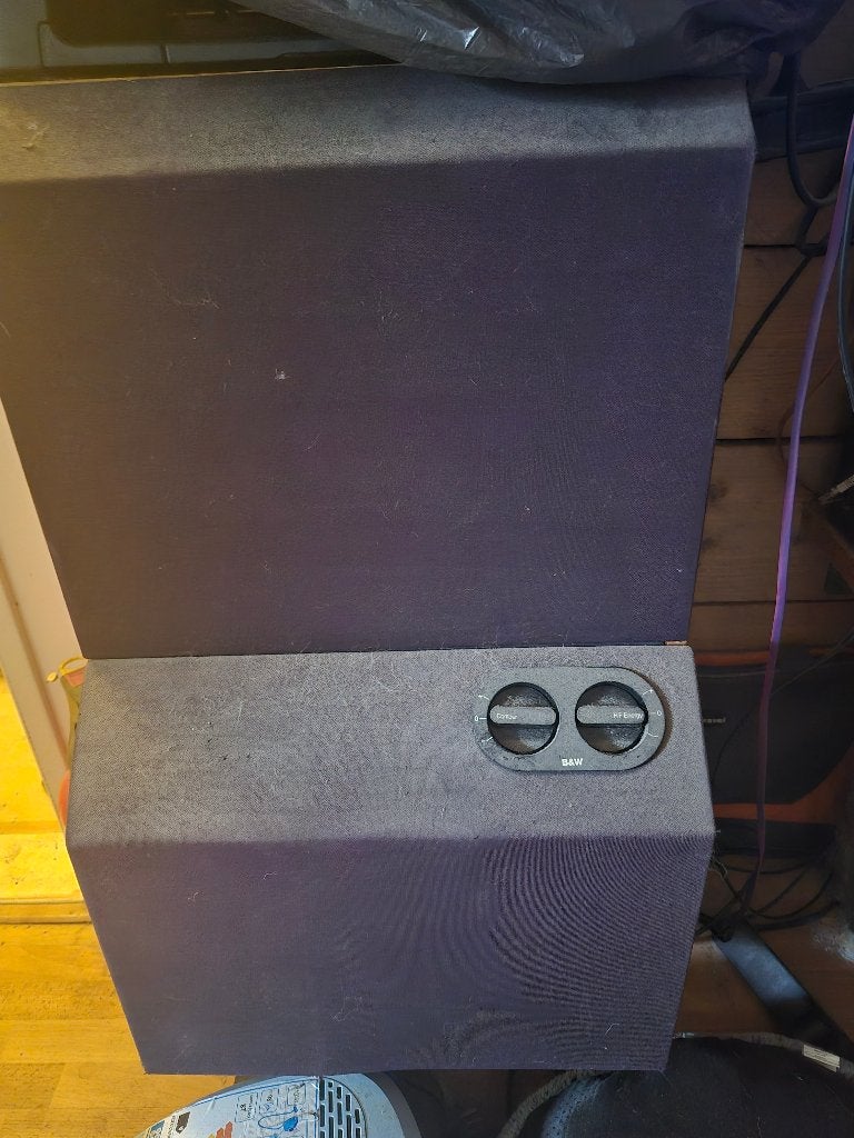 b&w dm6 speakers, Audio, Tv en Foto, Luidsprekers, Ophalen, Gebruikt, 120 tot 150 watt, Speakerset