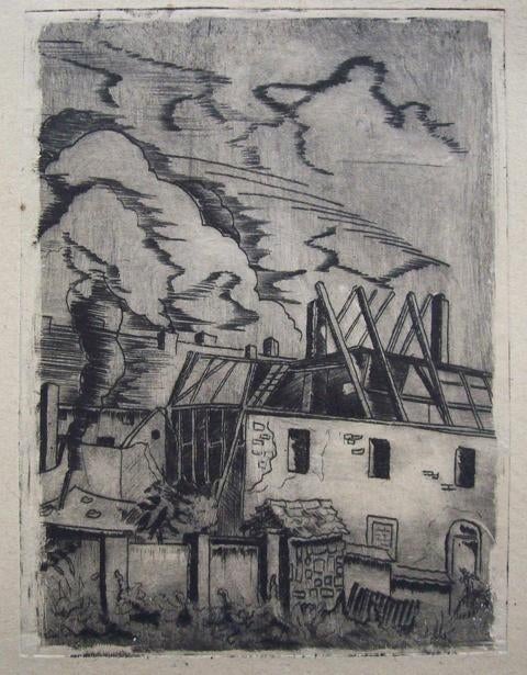 Mooie kunst bij het Grafiekkabinet Bouwval, Ophalen of Verzenden