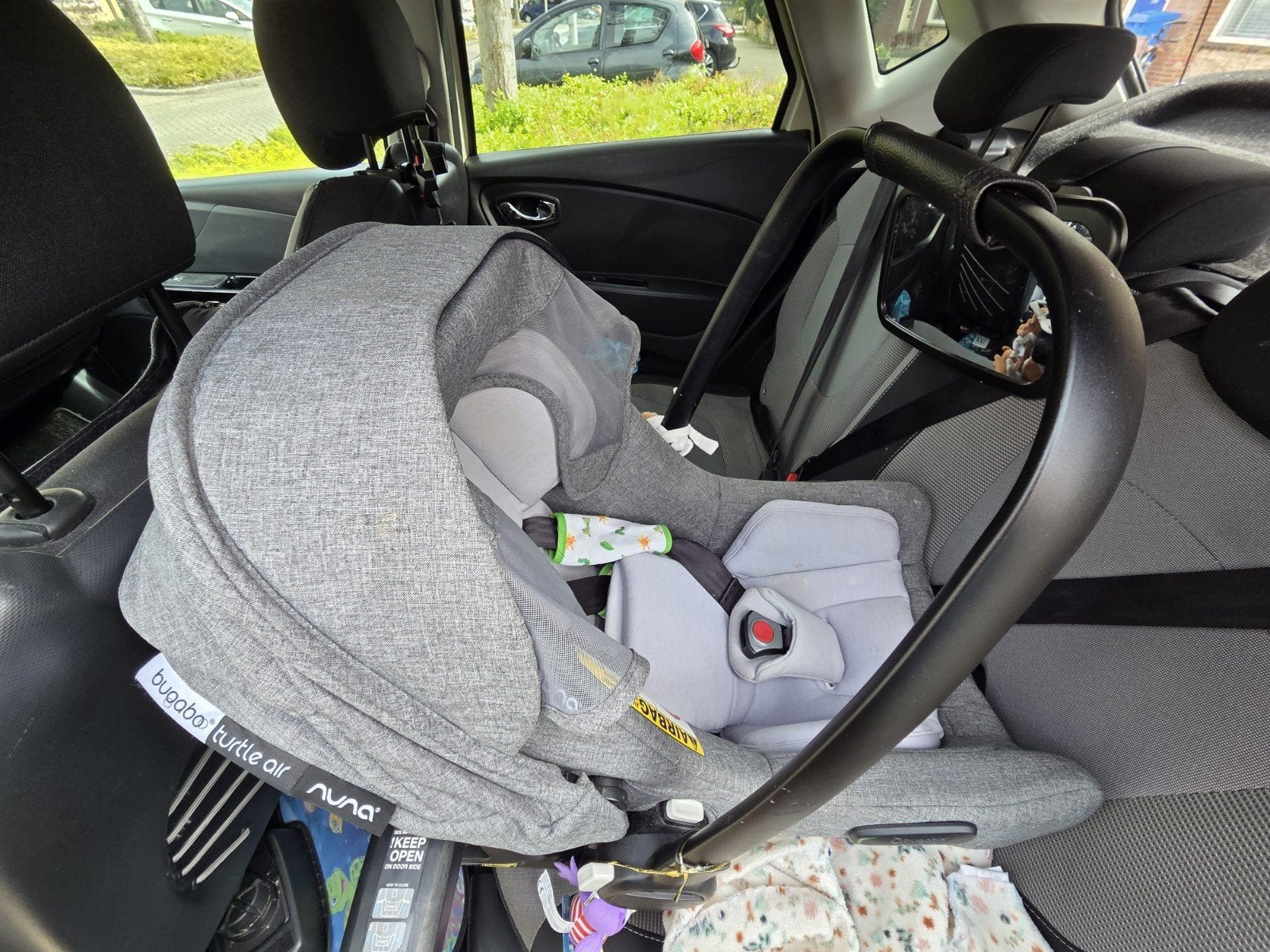 Bugaboo Turtle Air by Nuna autostoel met Isofix base, Overige merken, Autogordel of Isofix, Zo goed als nieuw, 0 t/m 13 kg
