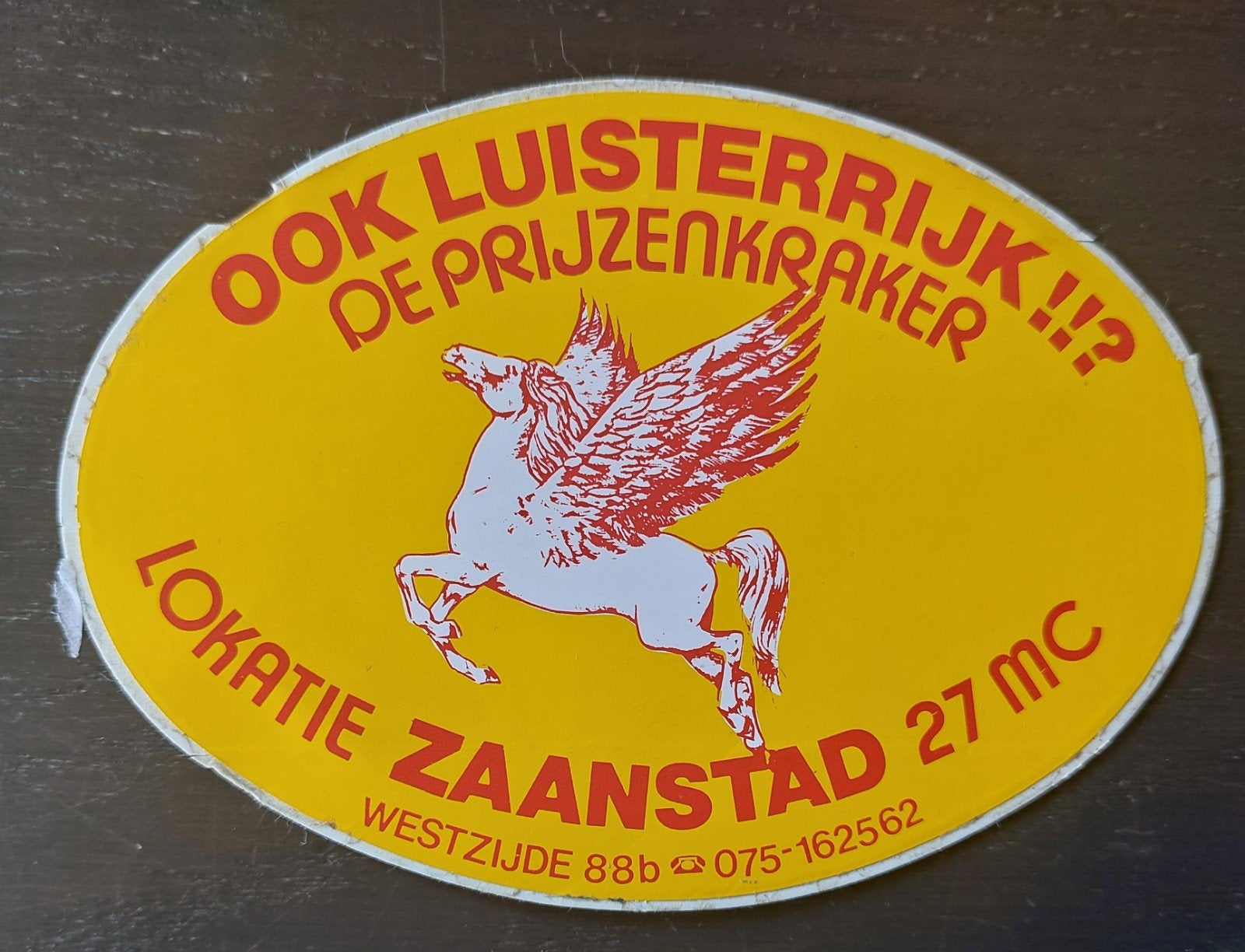 Sticker De Prijzenkraker Zaanstad piratenzender zendamateur, Ophalen of Verzenden, Gebruikt