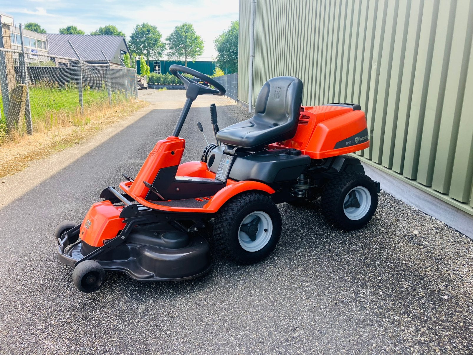 Nette husqvarna R11c zitmaaier zgan mulching dek!!!, Ophalen, Zo goed als nieuw