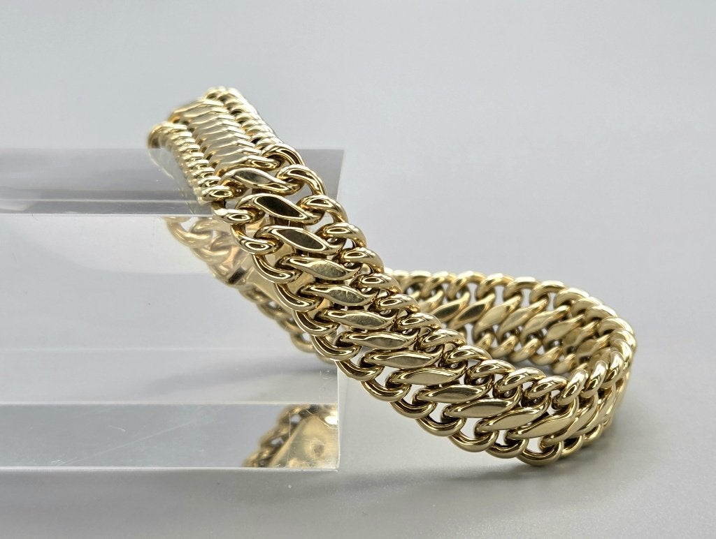 Gouden vintage gourmet armband. 2026/361, ., Ophalen of Verzenden, Zo goed als nieuw, .