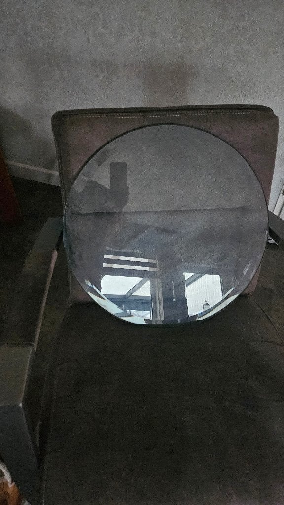 2 glasplaten voor op bijet tafels, Huis en Inrichting, Tafelonderdelen, Ophalen, Rond, Minder dan 50 cm, 50 tot 100 cm
