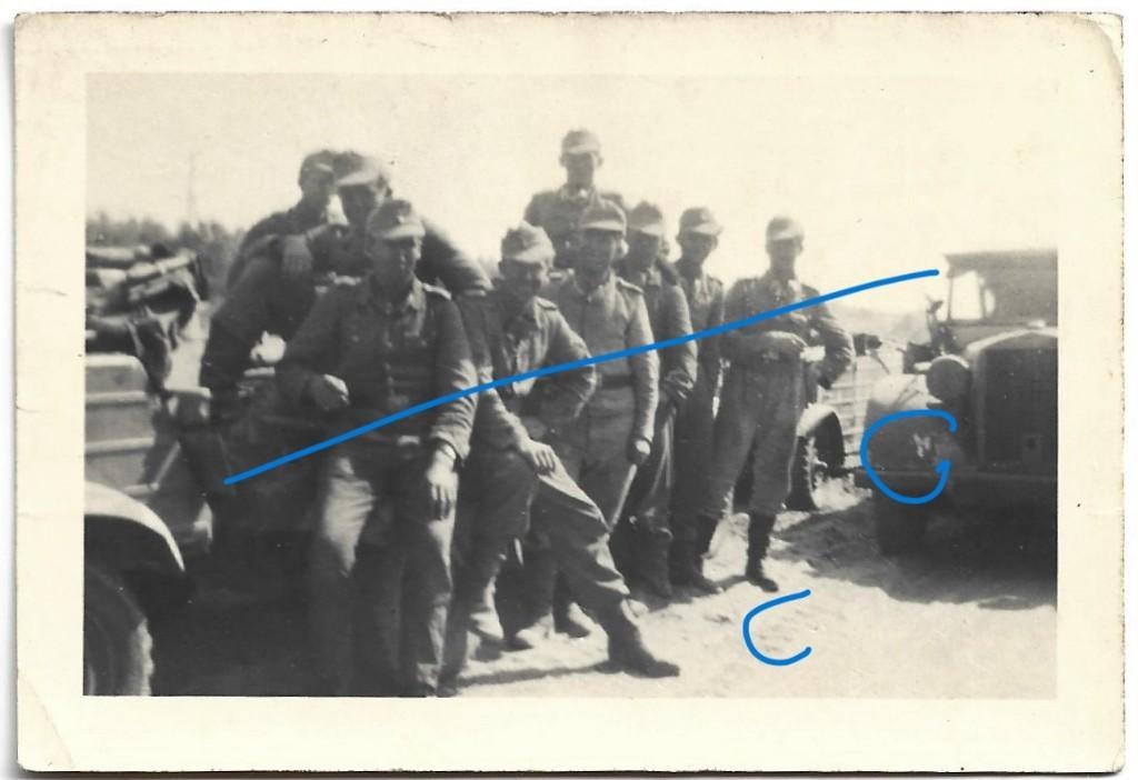 Volkswagen VW Kübelwagen foto Afrika Korps duitse soldaat, Verzamelen, Militaria | Tweede Wereldoorlog, Verzenden, Landmacht, Duitsland