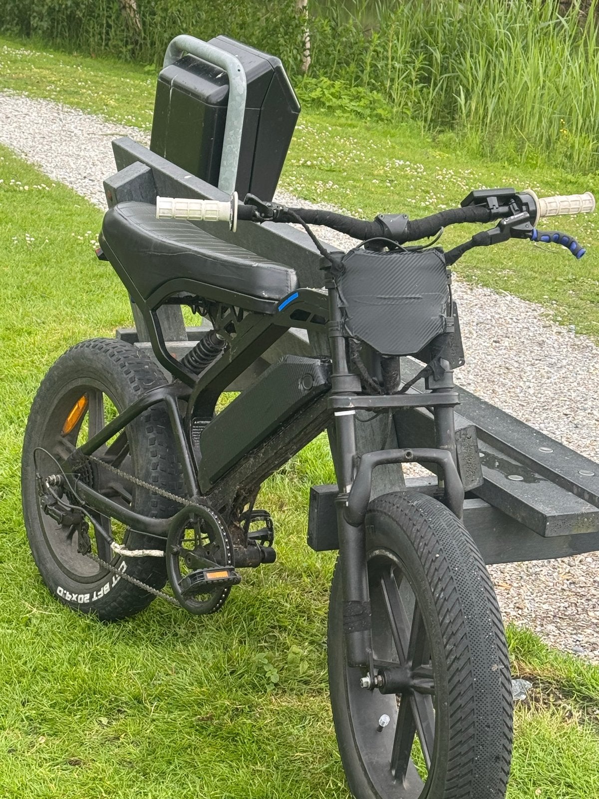 Grijze fatbike met nieuwe remmen, Ophalen of Verzenden, Gebruikt