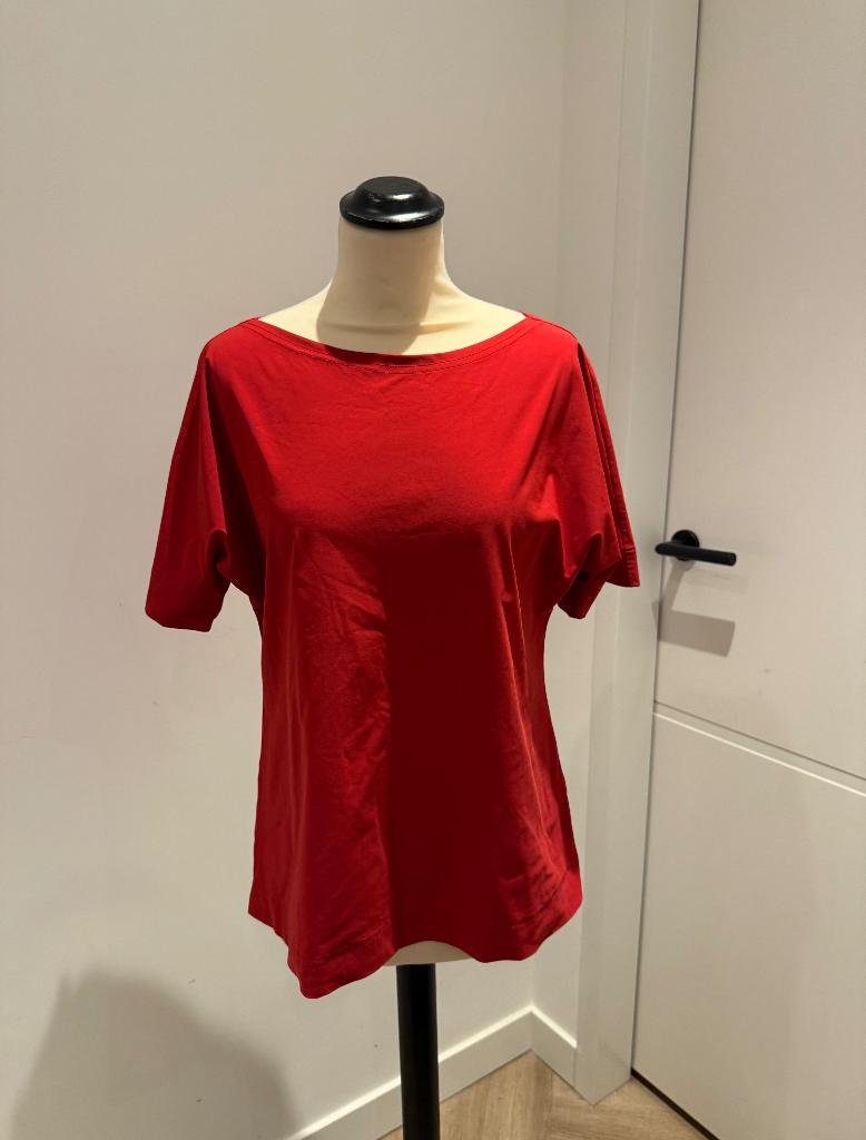 ZGAN rood Studio Anneloes XS blouse shirt top 34 36 korte m, Studio Anneloes, Ophalen of Verzenden, Zo goed als nieuw, Maat 34 (XS) of kleiner