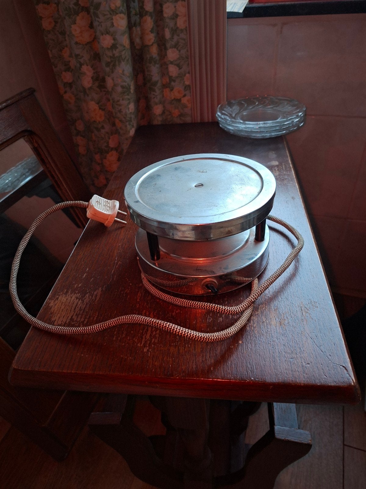 vintage warmhoud plaatje, Ophalen, Overige materialen, Pot, Bus of Blik