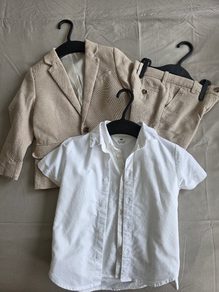 Pak peuter zandkleur maat 92, Ophalen, H&M, Zo goed als nieuw, Setje