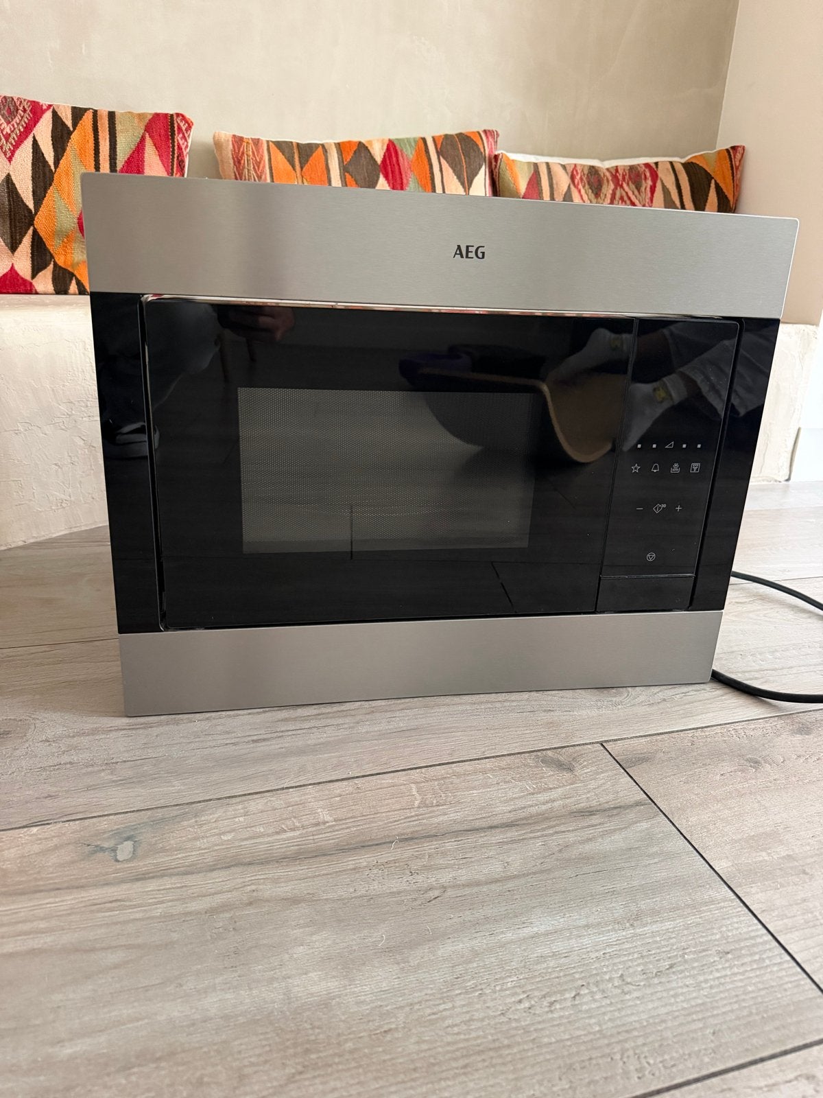 AEG Combimagnetron MSB2548C-M - Zo goed als nieuw, Witgoed en Apparatuur, Combimagnetron, Grill, Ophalen of Verzenden, Zo goed als nieuw