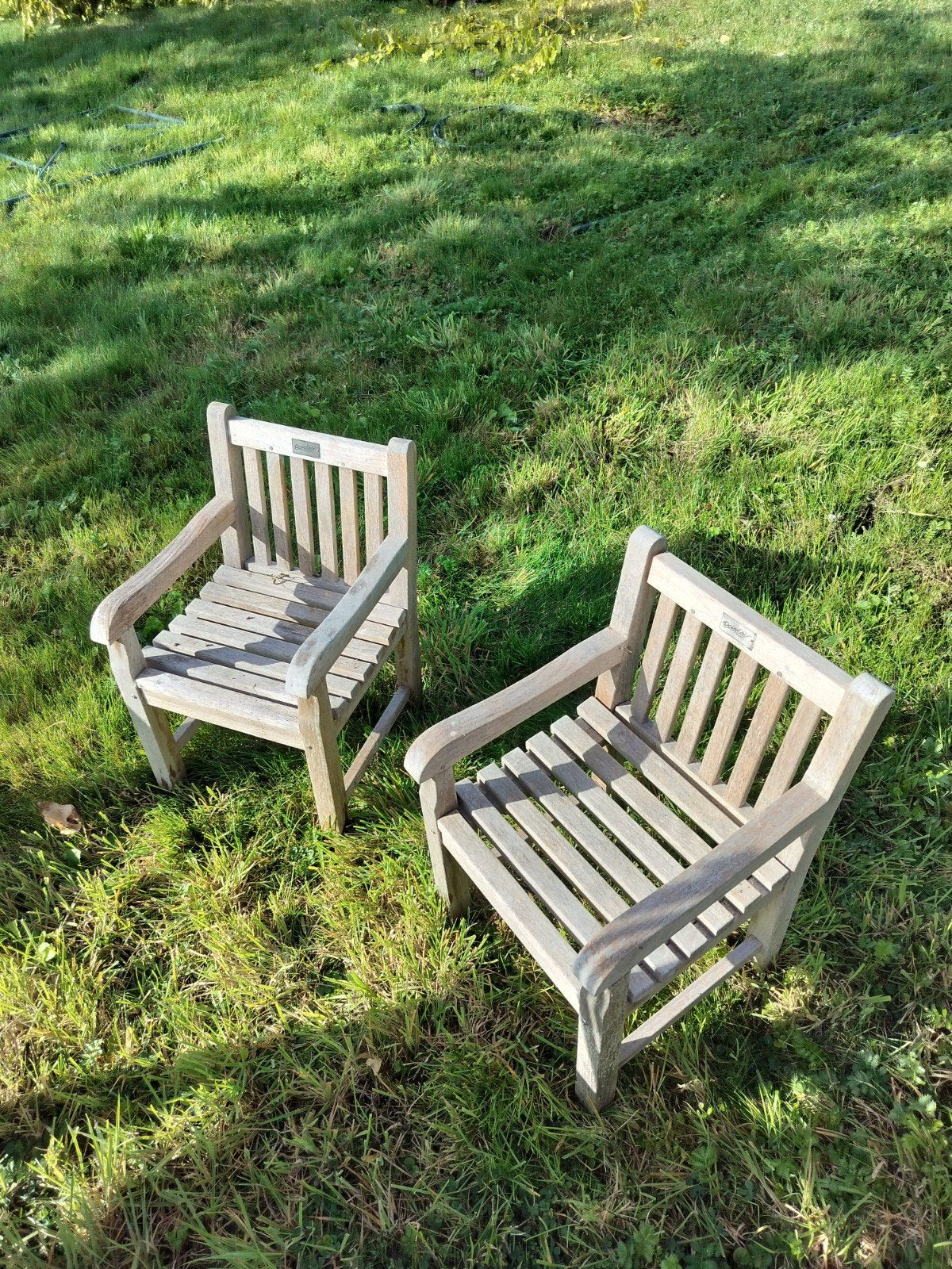 Set van 2 Teakhouten Kinder Tuinstoelen, Ophalen, Gebruikt, Teakhout