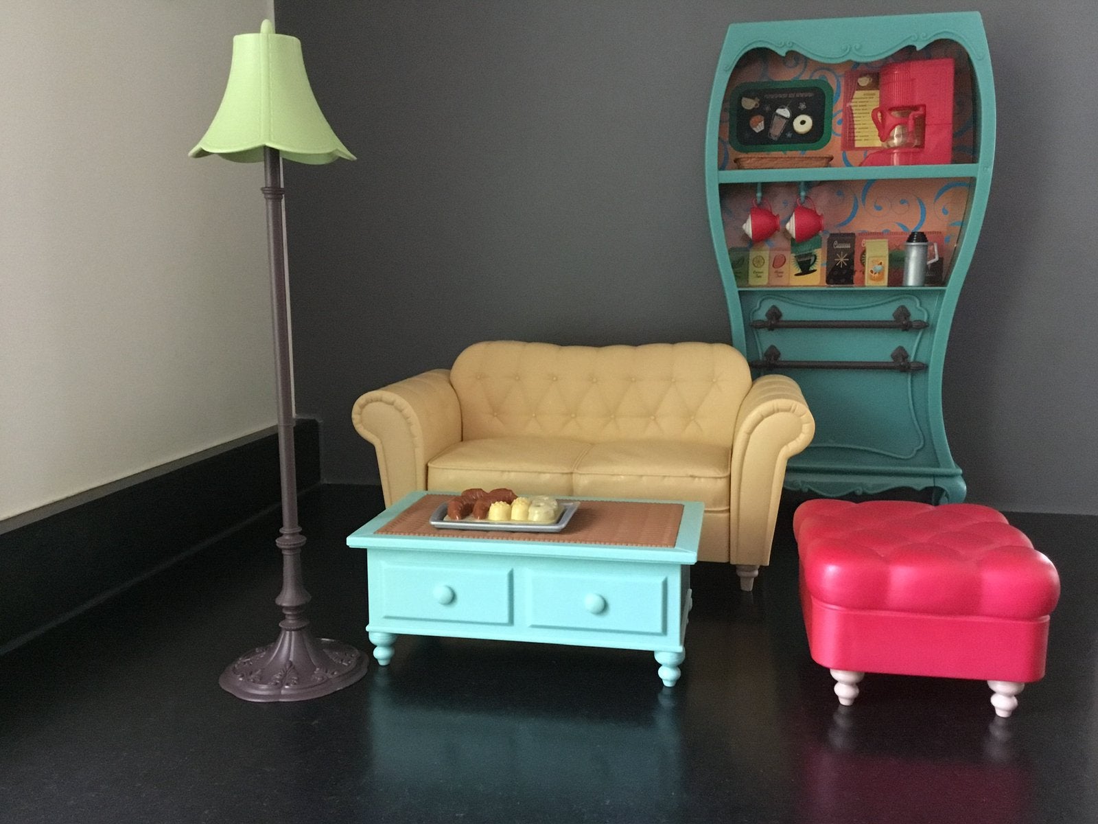 Vintage My Scene My Cafe set / meubel set Barbie Mattel 2003, Ophalen of Verzenden, Gebruikt, Accessoires