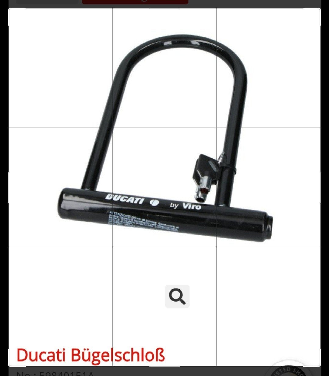 Gezocht !!!!!!    Ducati / VIRO Beugelslot, Ophalen of Verzenden, Gebruikt