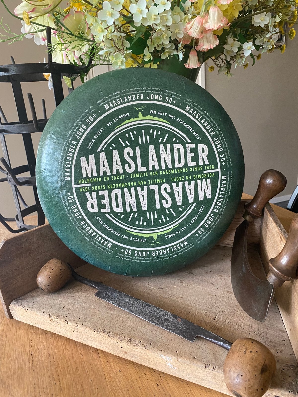 Dummy/decoratie kaas, Maaslander 50+, Ophalen of Verzenden, Gebruikt, Groen, Kunststof