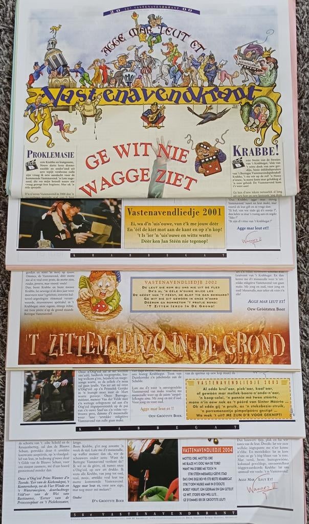 Krabbegat.  Vastenavond kranten 2000-2004, Ophalen, Zo goed als nieuw