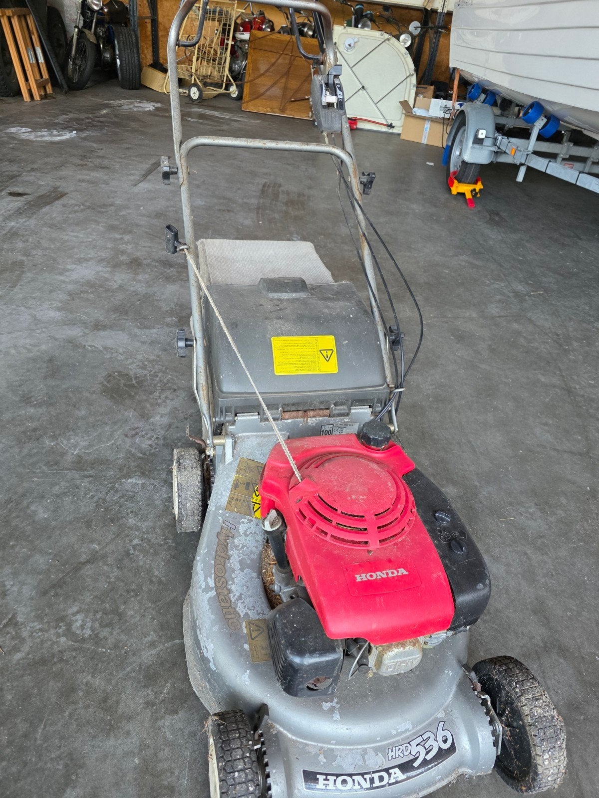 Honda HRD 536 Grasmaaier - Krachtig en Betrouwbaar, Cirkelmaaier, Honda, Gebruikt, Ophalen of Verzenden