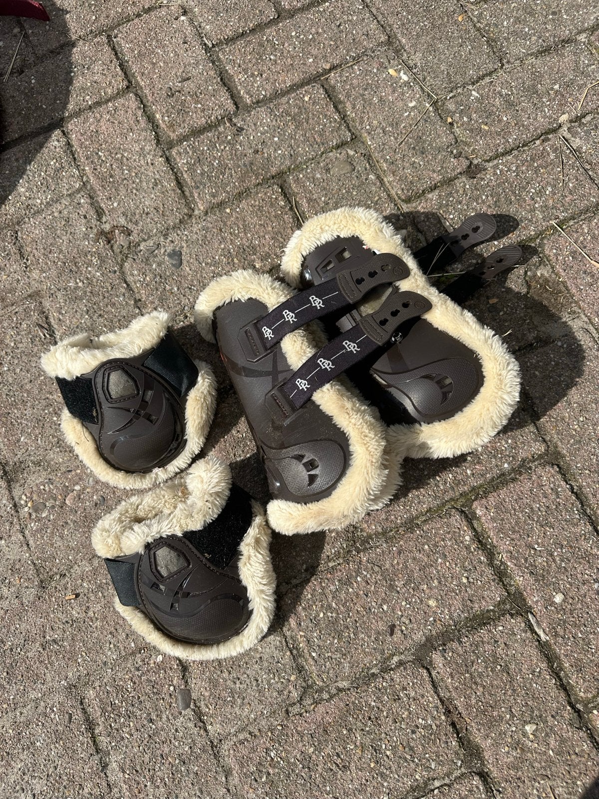 BR peesbeschermer set bont, Dieren en Toebehoren, Gebruikt, BR, Met bont, Springen