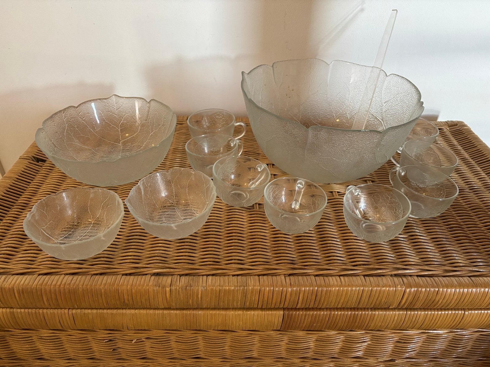 Luminarc Aspen Punch Set - 10 Delig en Sla Set - 3 Delig, Ophalen, Gebruikt, Overige merken, Vintage