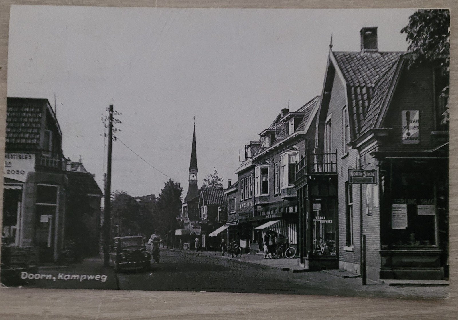 Ansichtkaart Doorn - reclameborden, Ophalen of Verzenden, Reclamebord