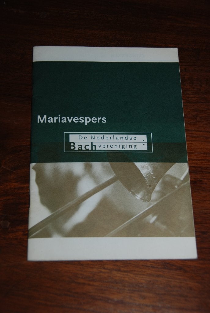 Mariavespers van de nederlandse bach vereniging., Ophalen of Verzenden, Zo goed als nieuw, Overige onderwerpen