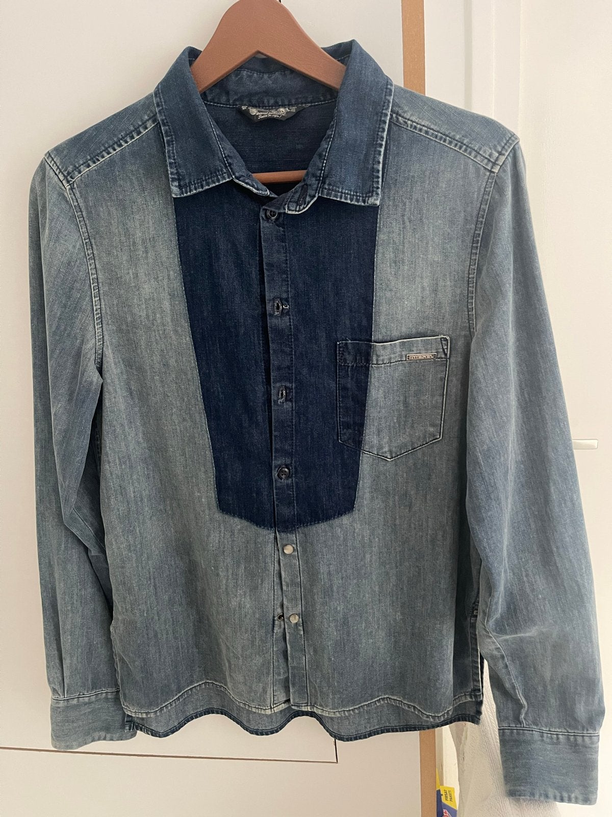 Diesel spijkerblouse met lange mouwen -  nieuw, Ophalen of Verzenden, Nieuw, Blauw, Overige halswijdtes