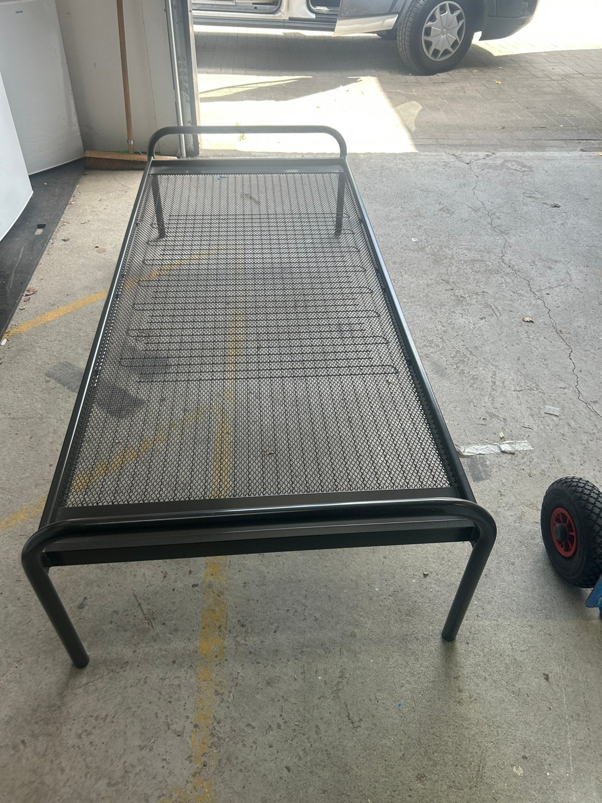 Auping 1 persoons bed, Huis en Inrichting, Slaapkamer | Bedden, Ophalen, 90 cm, Eenpersoons, Zo goed als nieuw