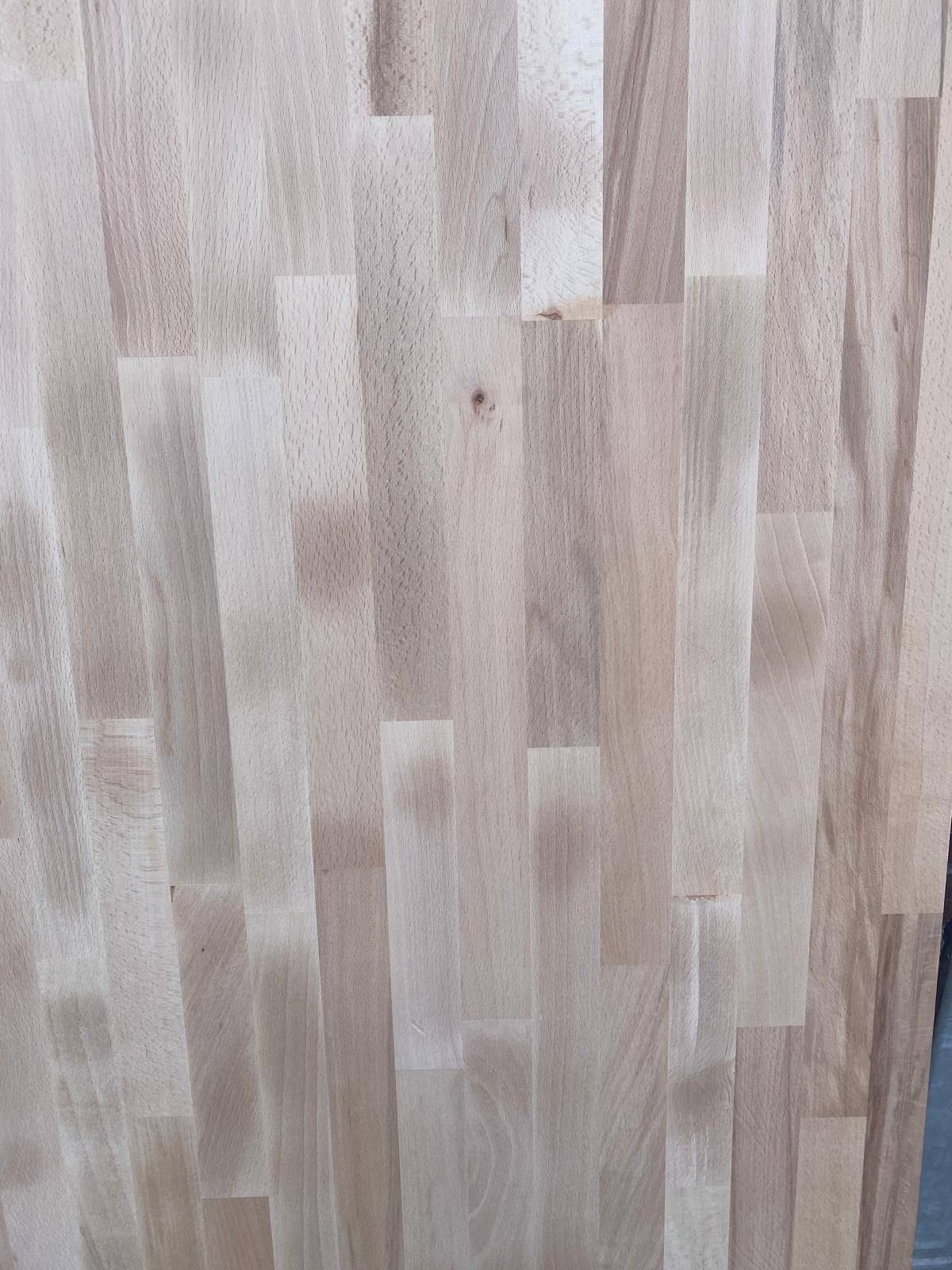 Beuken keukenblad 181x62 cm, Beige, Overige typen, Hout, Nieuw