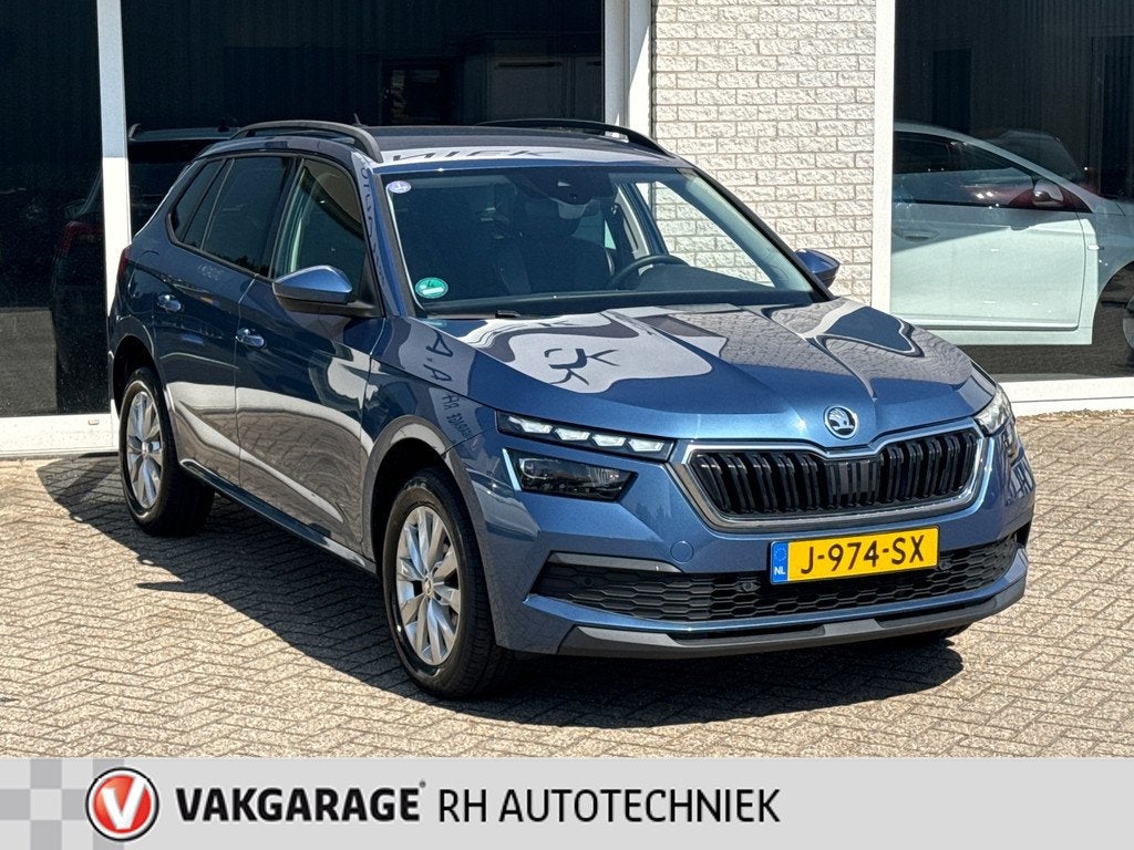 Skoda Kamiq 1.0 TSI Business Edition, Auto's, Skoda, Gebruikt, Euro 6, Blauw, Automatische klimaatregeling