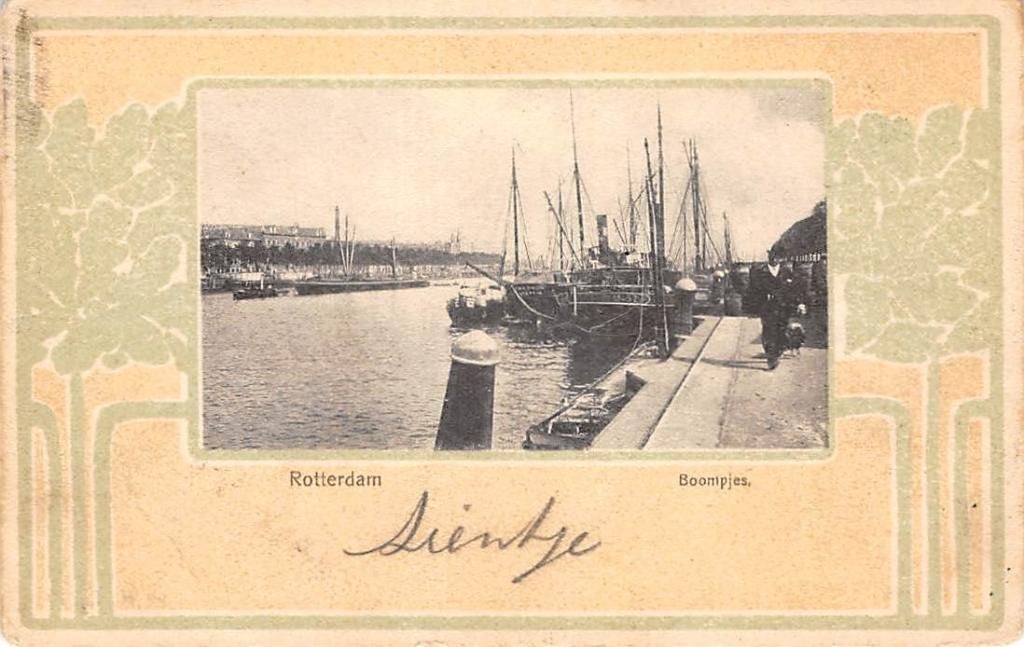 Rotterdam Boompjes 1900., Verzenden, Voor 1920, Ongelopen, Zuid-Holland