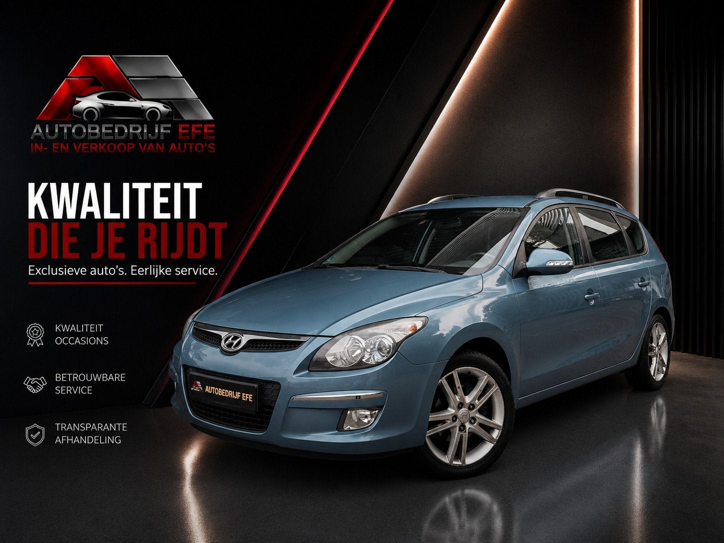 Hyundai I30 CW 2.0i i-Catcher, Auto's, Gebruikt, Blauw, I30, 550 kg