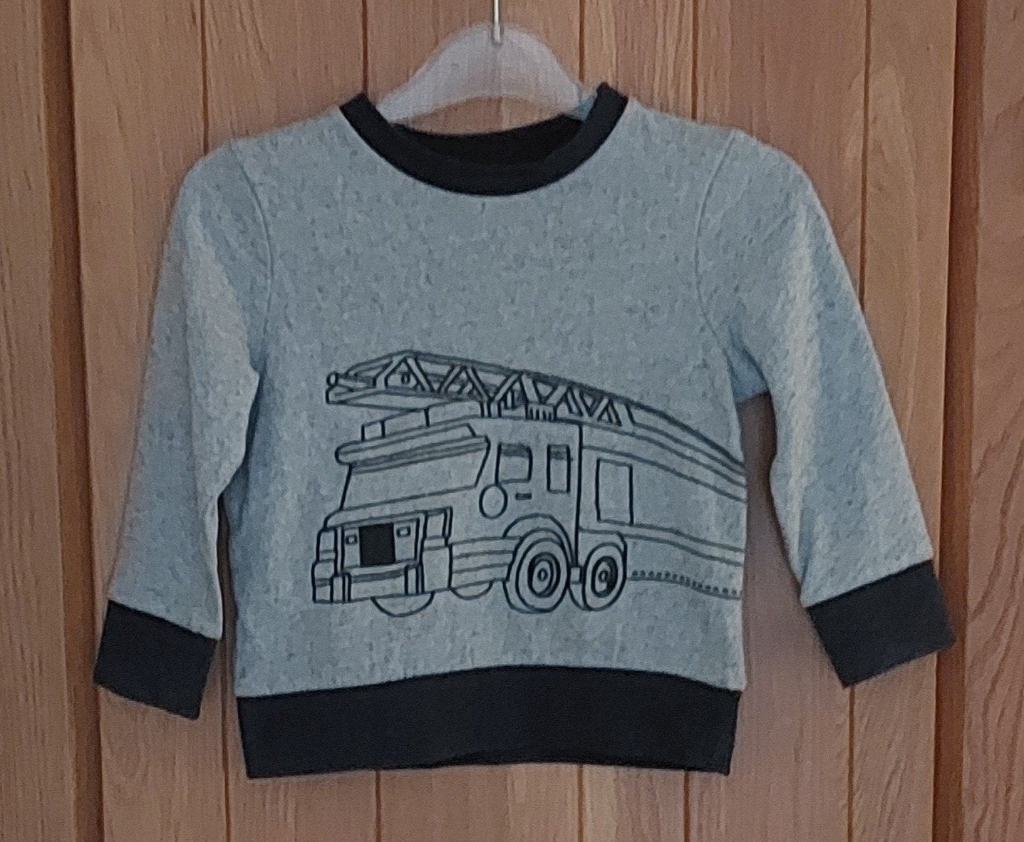 Palomino trui met brandweerauto - Maat 122, Ophalen, Palomino, Trui of Vest, Zo goed als nieuw