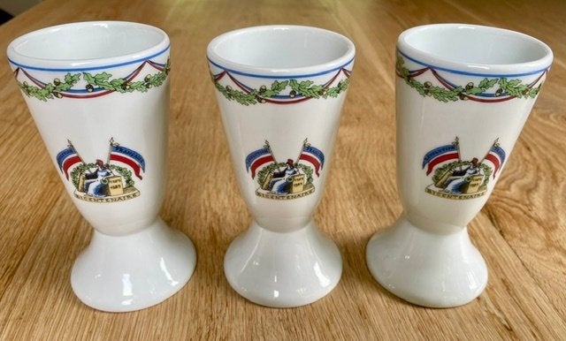 Set van 3 Apilco Bicentenaire Franse Revolutie bekers izgs, Antiek en Kunst, Ophalen of Verzenden
