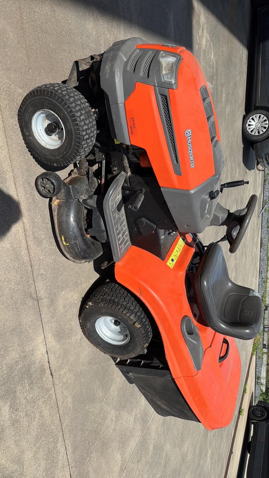 husqvarna zitmaaier ophalen belgie, Ophalen, Zo goed als nieuw