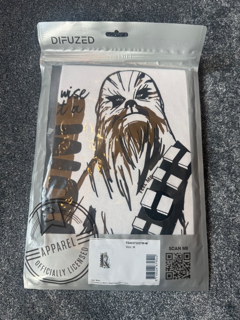 Nieuwe Star Wars Chewbacca T-shirt maat M officieel, Verzamelen, Star Wars, Ophalen of Verzenden, Nieuw, Overige typen
